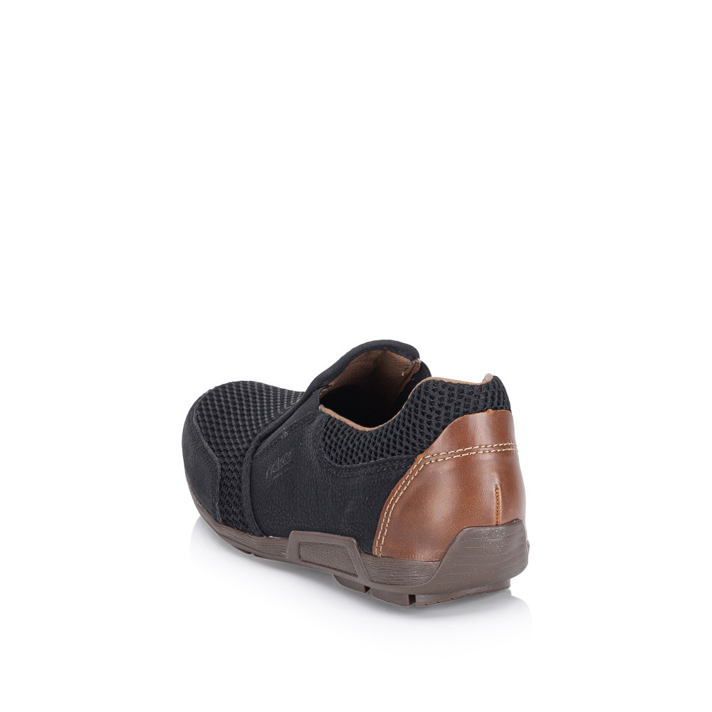 detail Pánské mokasíny RIEKER 09069-00 černá S5