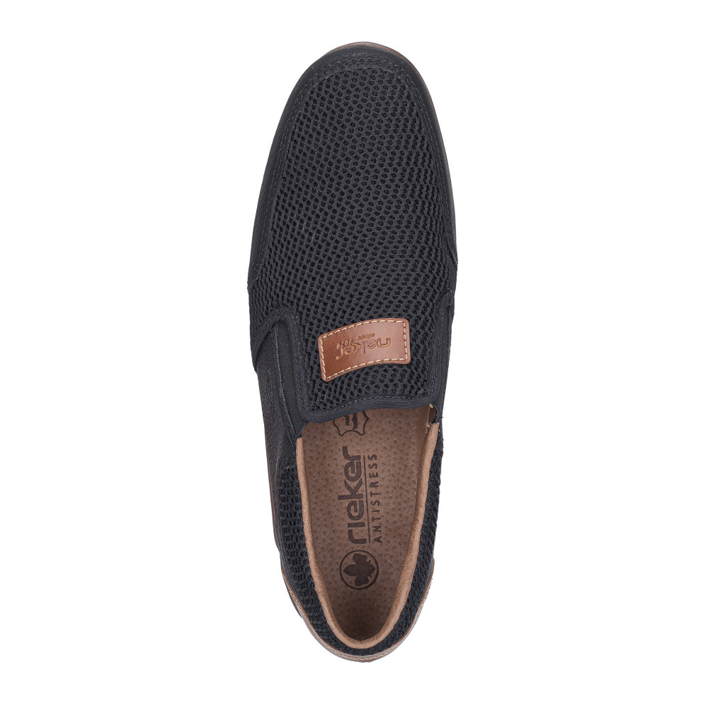detail Pánské mokasíny RIEKER 09069-00 černá S5