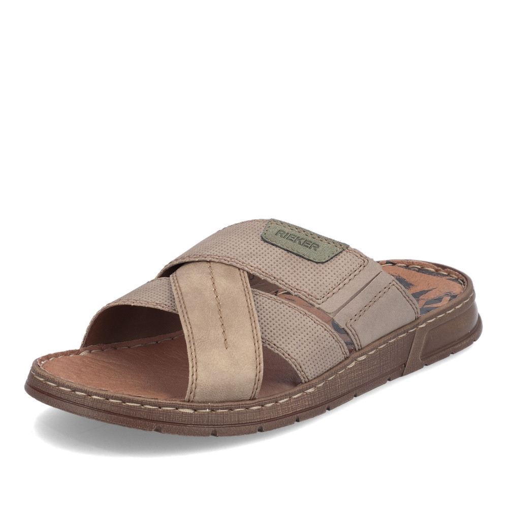 detail Pánské nazouváky RIEKER 21253-64 béžová S3