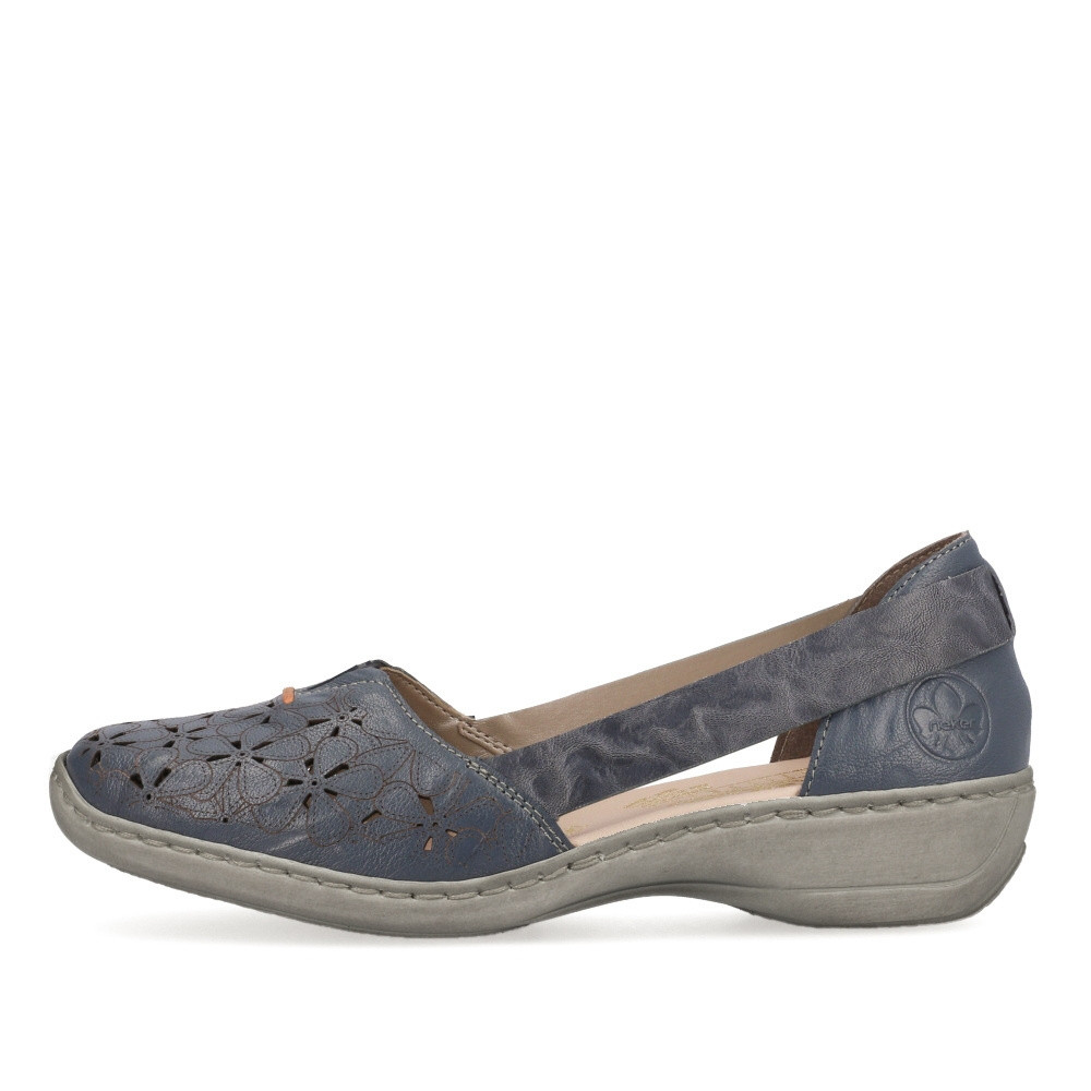 detail Dámské baleríny RIEKER RIE-10202069-S3 modrá