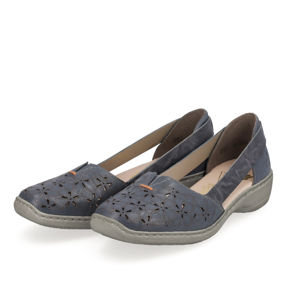 detail Dámské baleríny RIEKER RIE-10202069-S3 modrá