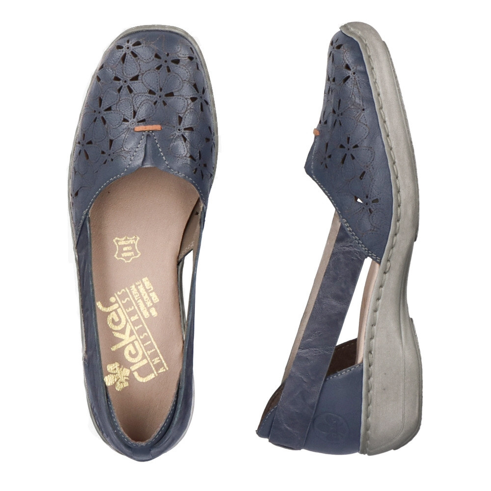detail Dámské baleríny RIEKER RIE-10202069-S3 modrá