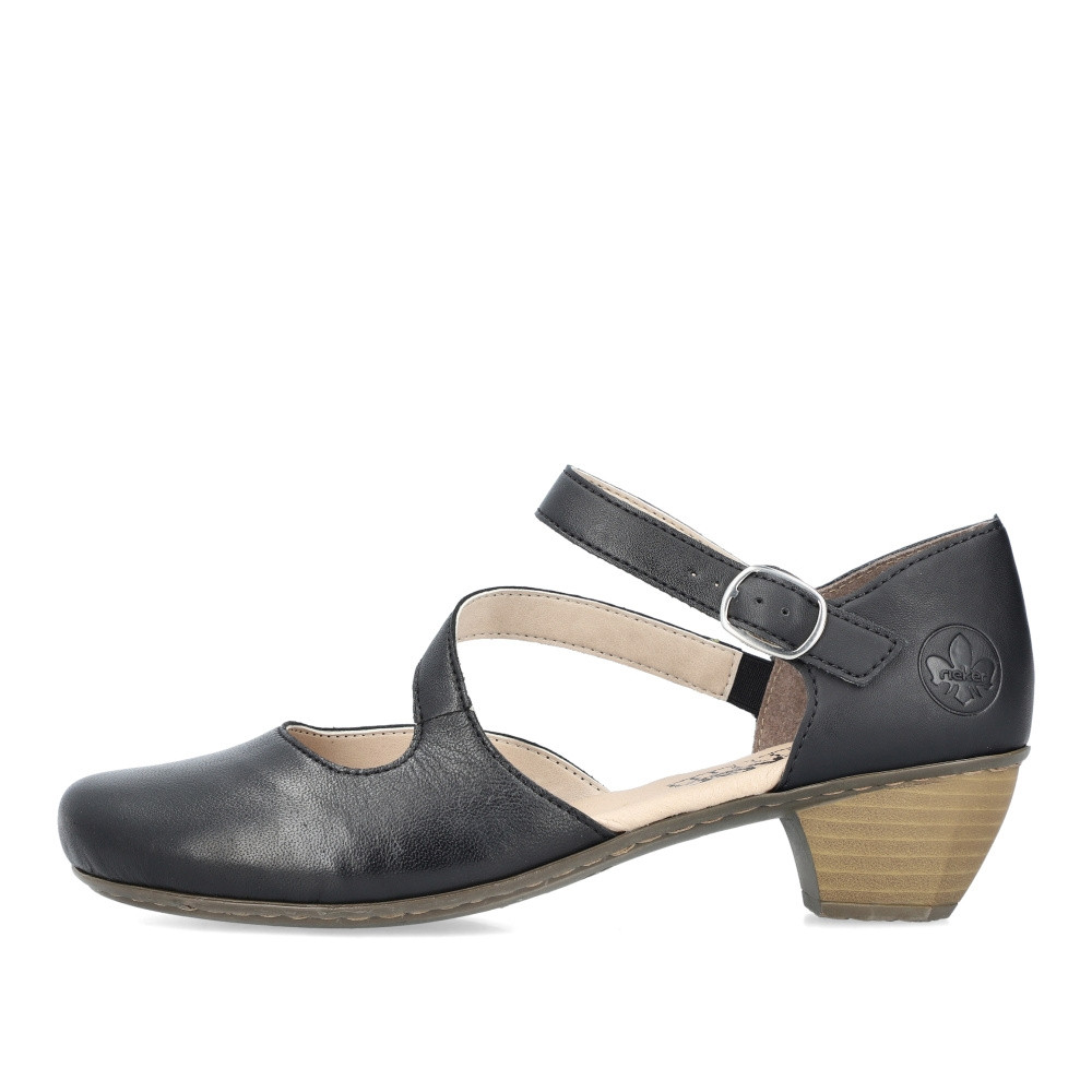 detail Dámske lodičky RIEKER 41780-00 čierna S5