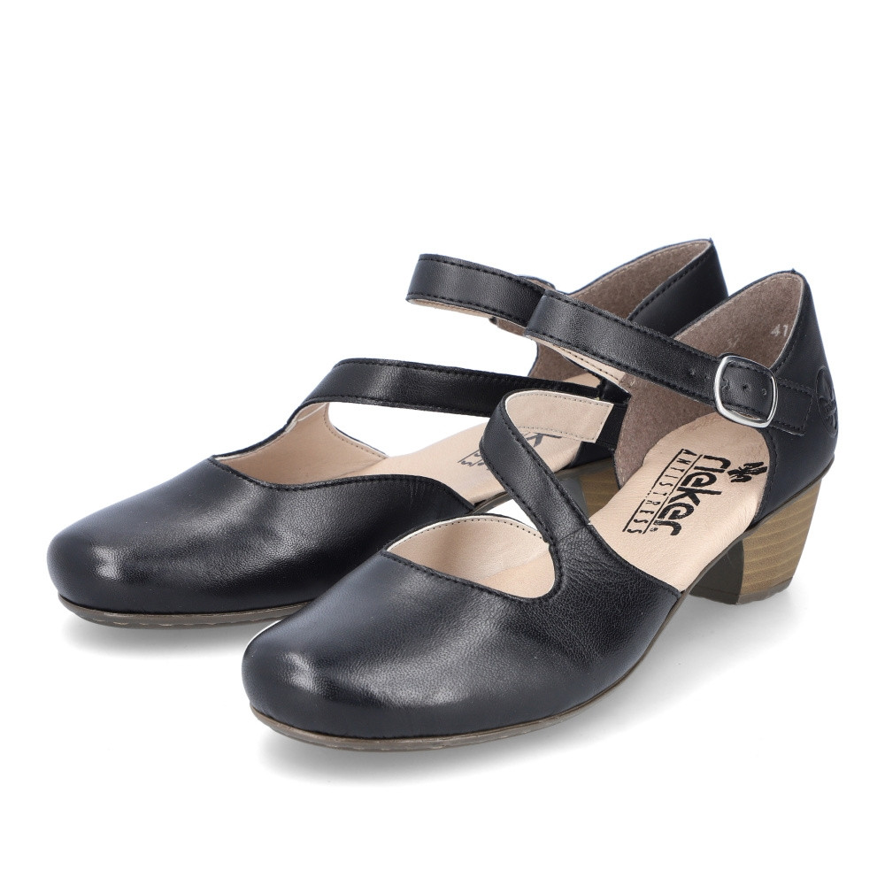 detail Dámske lodičky RIEKER 41780-00 čierna S5