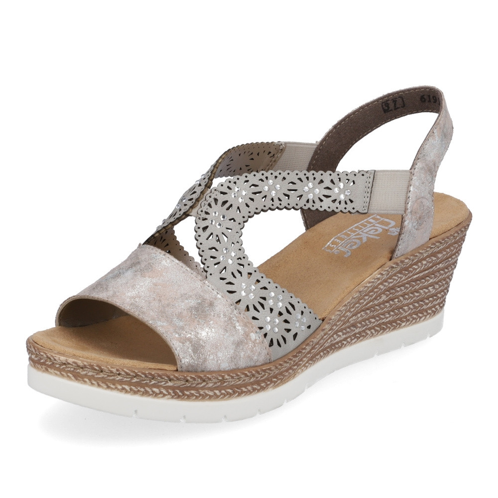 detail Dámské sandály RIEKER 61916-91 šedá S3