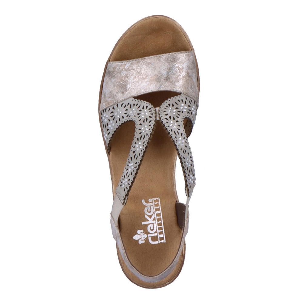 detail Dámské sandály RIEKER 61916-91 šedá S3