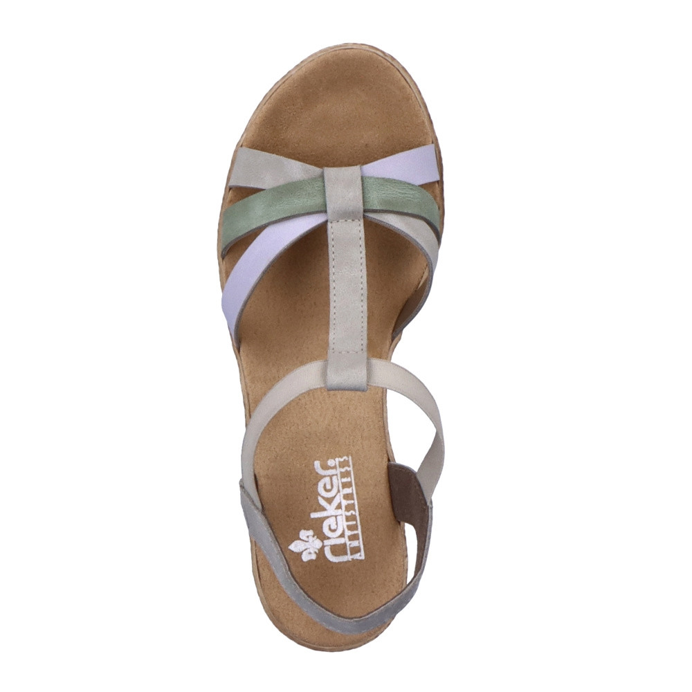 detail Dámské sandály RIEKER RIE-10202097-S3 šedá