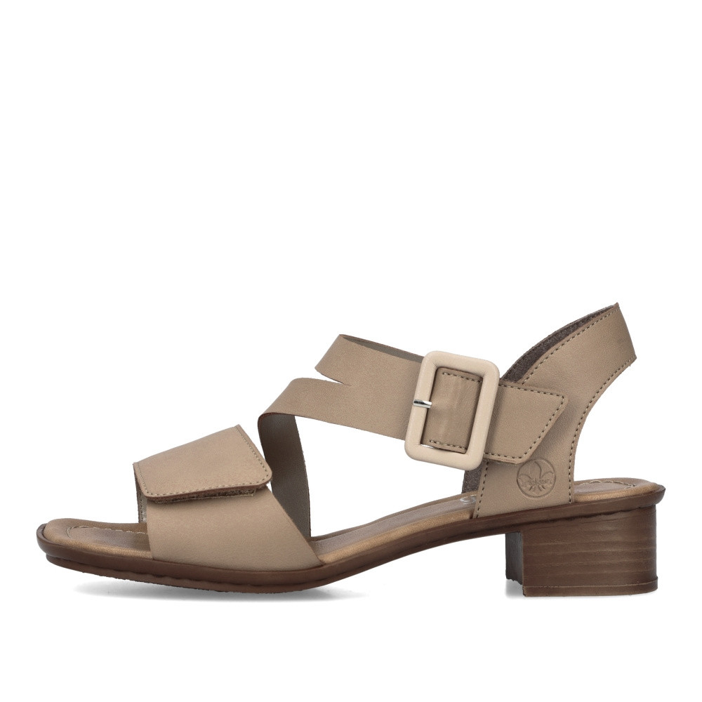 detail Dámské sandály RIEKER 62661-60 béžová S3