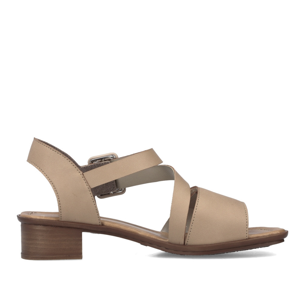 detail Dámské sandály RIEKER 62661-60 béžová S3