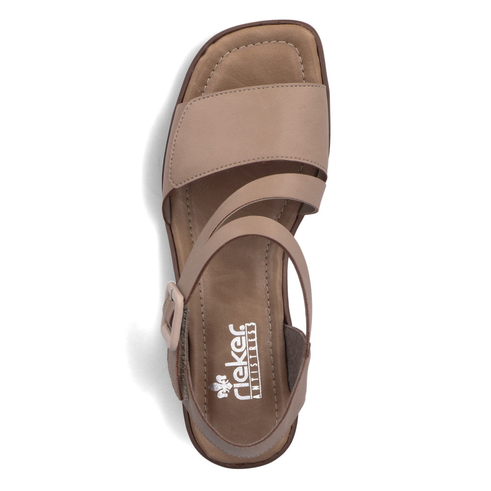 detail Dámské sandály RIEKER 62661-60 béžová S3