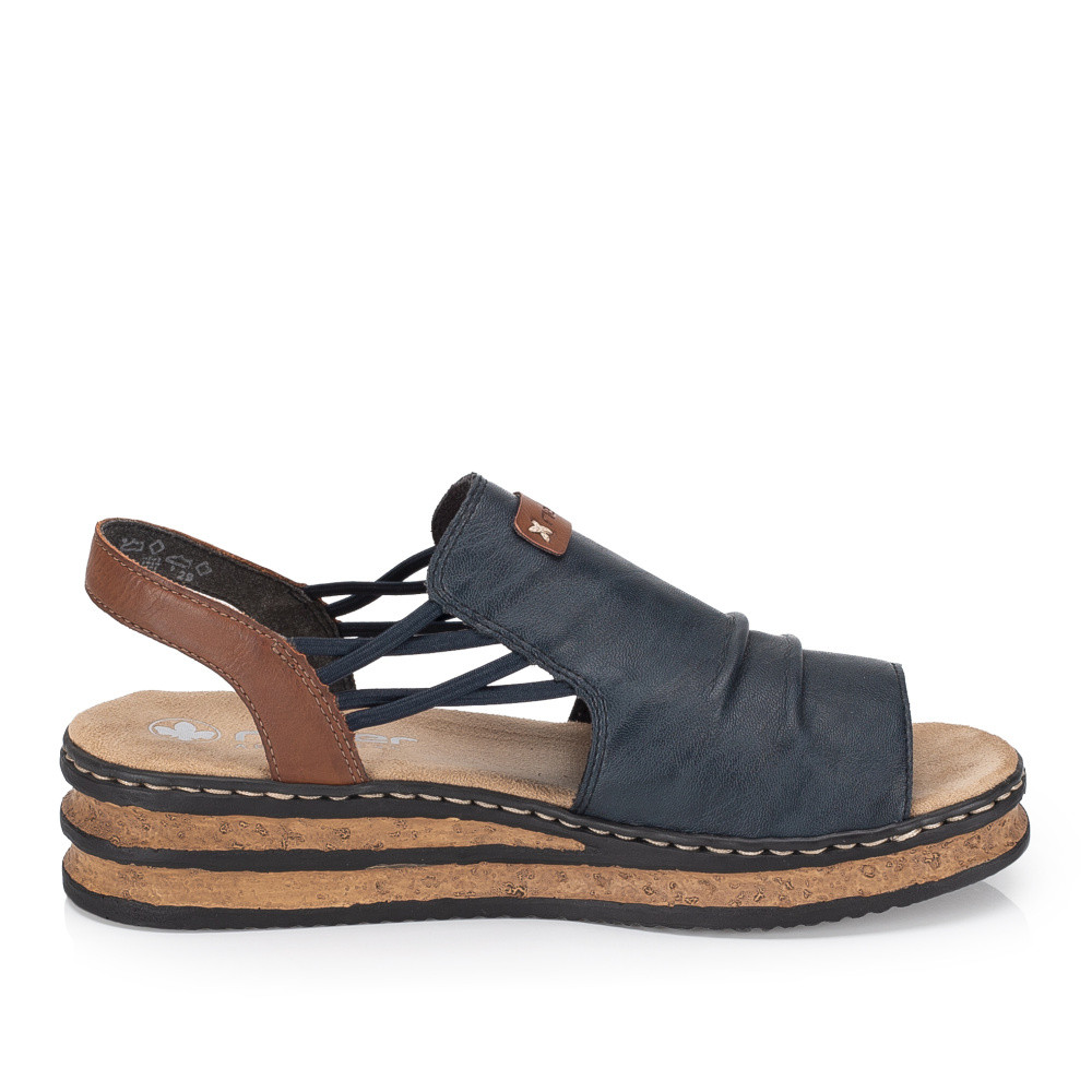 detail Dámské sandály RIEKER 62962-14 modrá S6