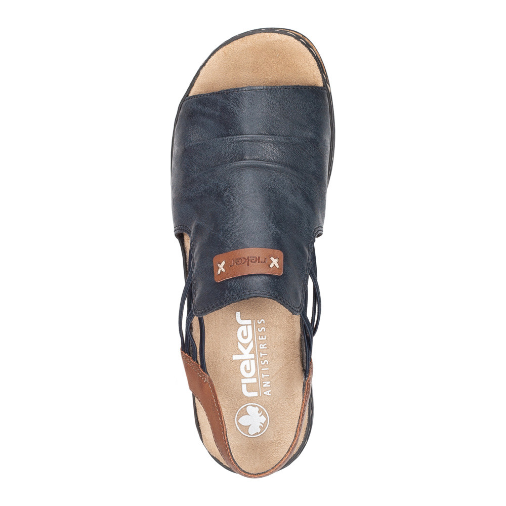 detail Dámské sandály RIEKER 62962-14 modrá S6