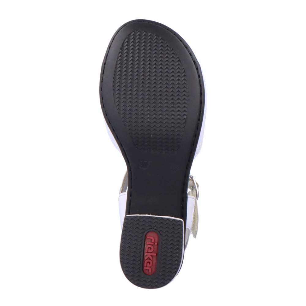 detail Dámské sandály RIEKER 64650-80 bílá S3