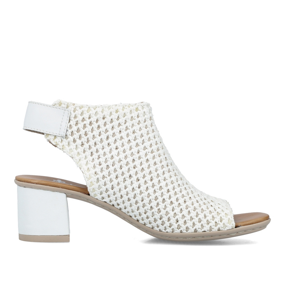 detail Dámské sandály RIEKER 64772-80 bílá S4