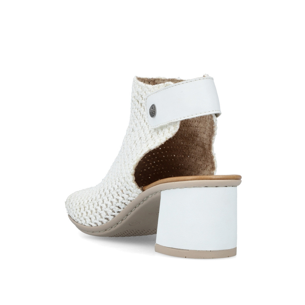 detail Dámské sandály RIEKER 64772-80 bílá S4