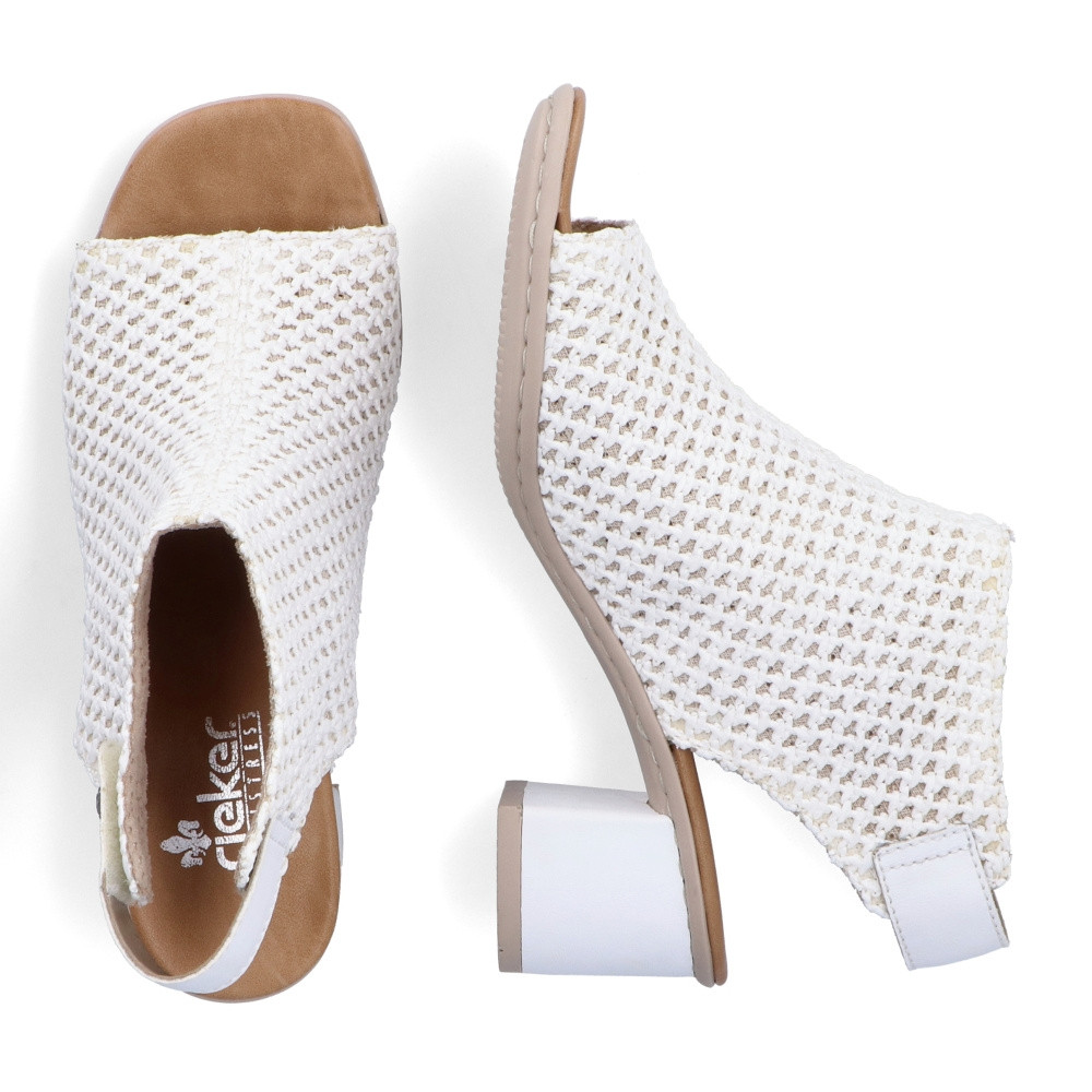 detail Dámské sandály RIEKER 64772-80 bílá S4