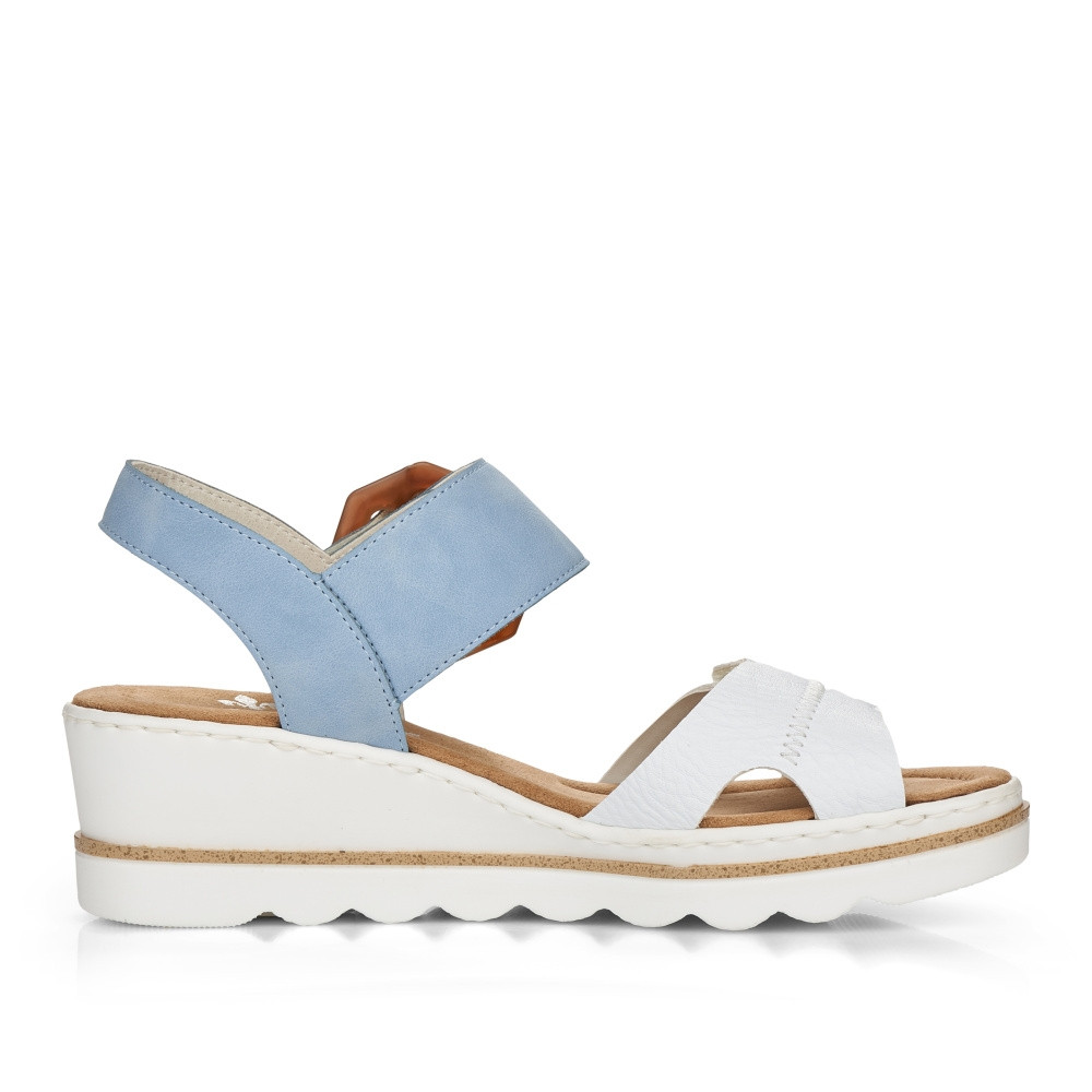 detail Dámské sandály RIEKER 67476-10 bílá S5