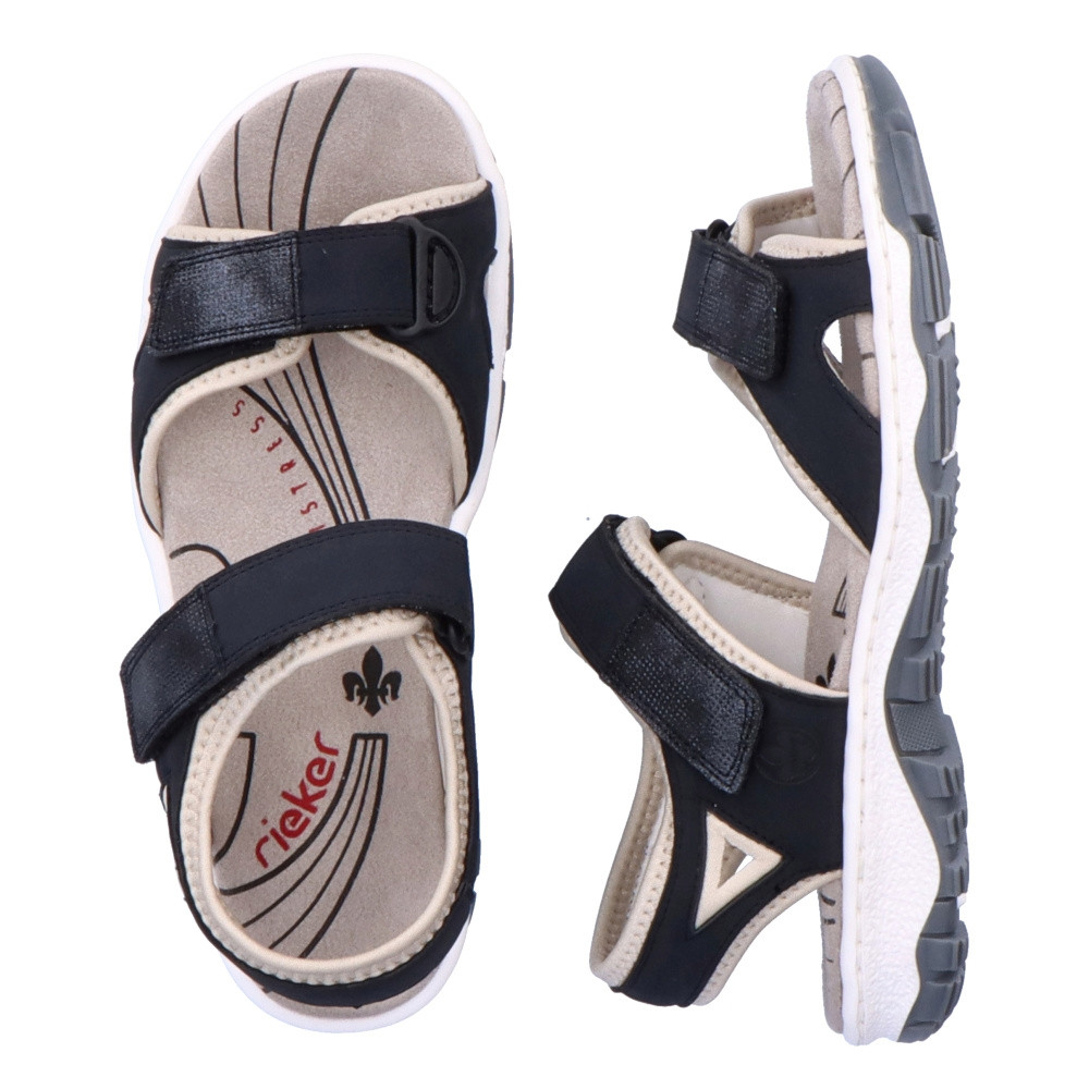 detail Dámské sandály RIEKER 68891-14 modrá S4