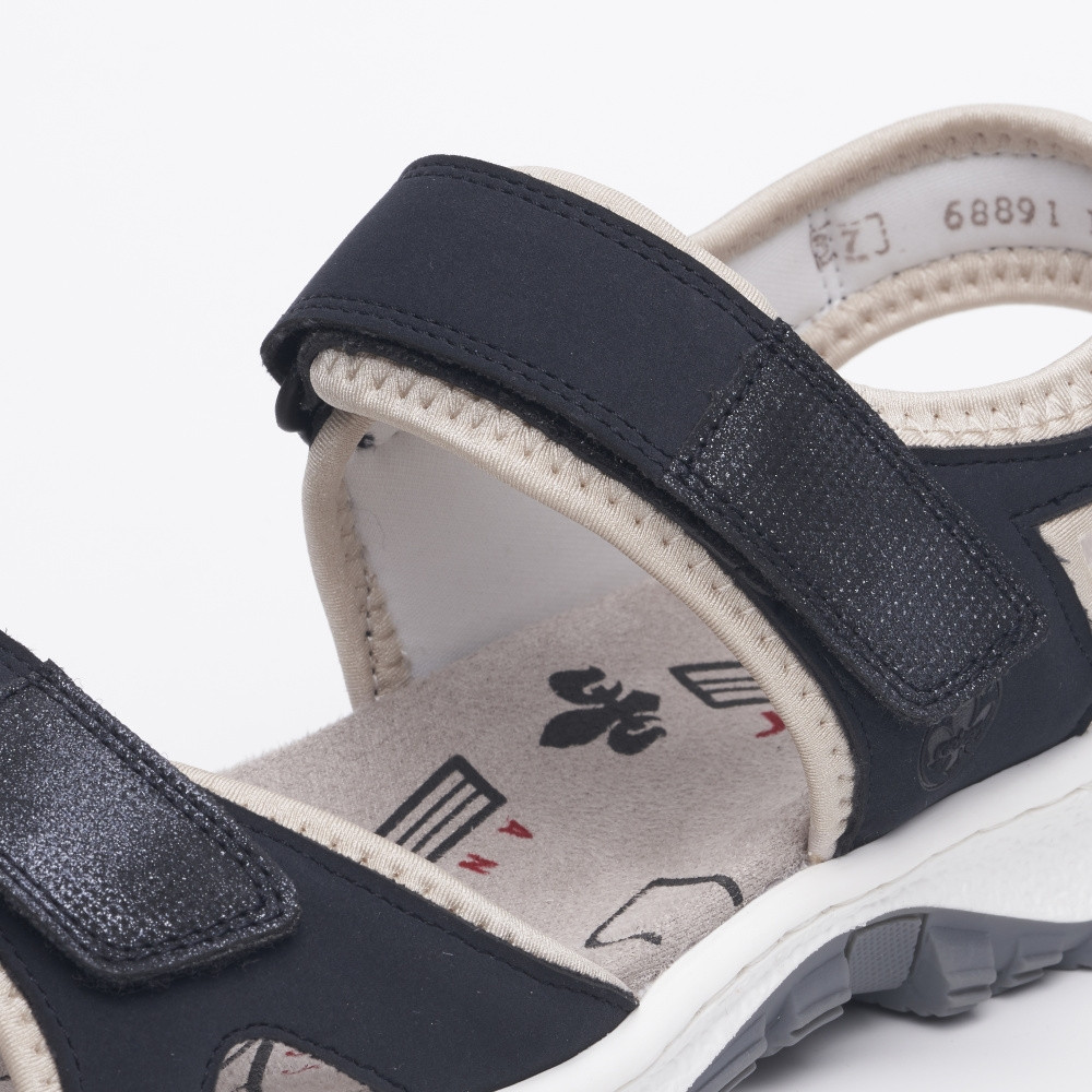 detail Dámské sandály RIEKER 68891-14 modrá S4