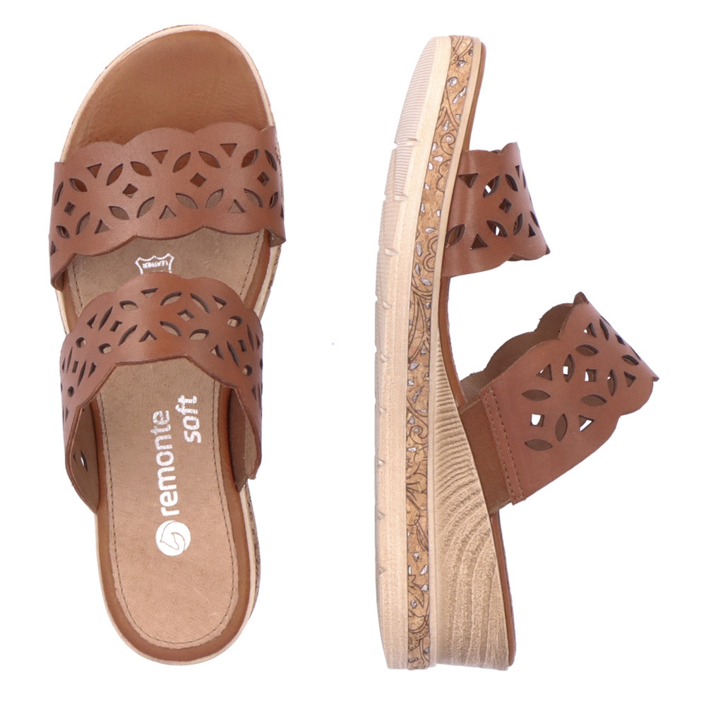 detail Dámské nazouváky REMONTE D3065-24 hnědá S3