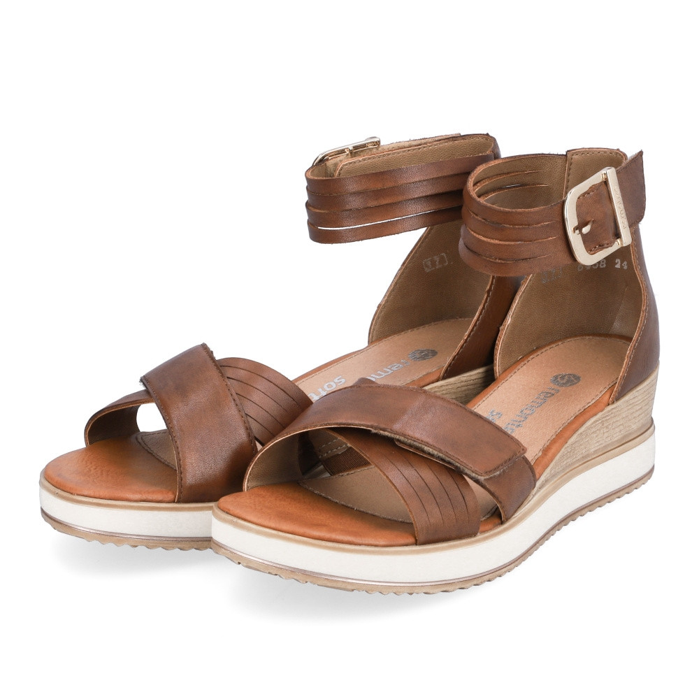 detail Dámské sandály REMONTE D6458-25 hnědá S3