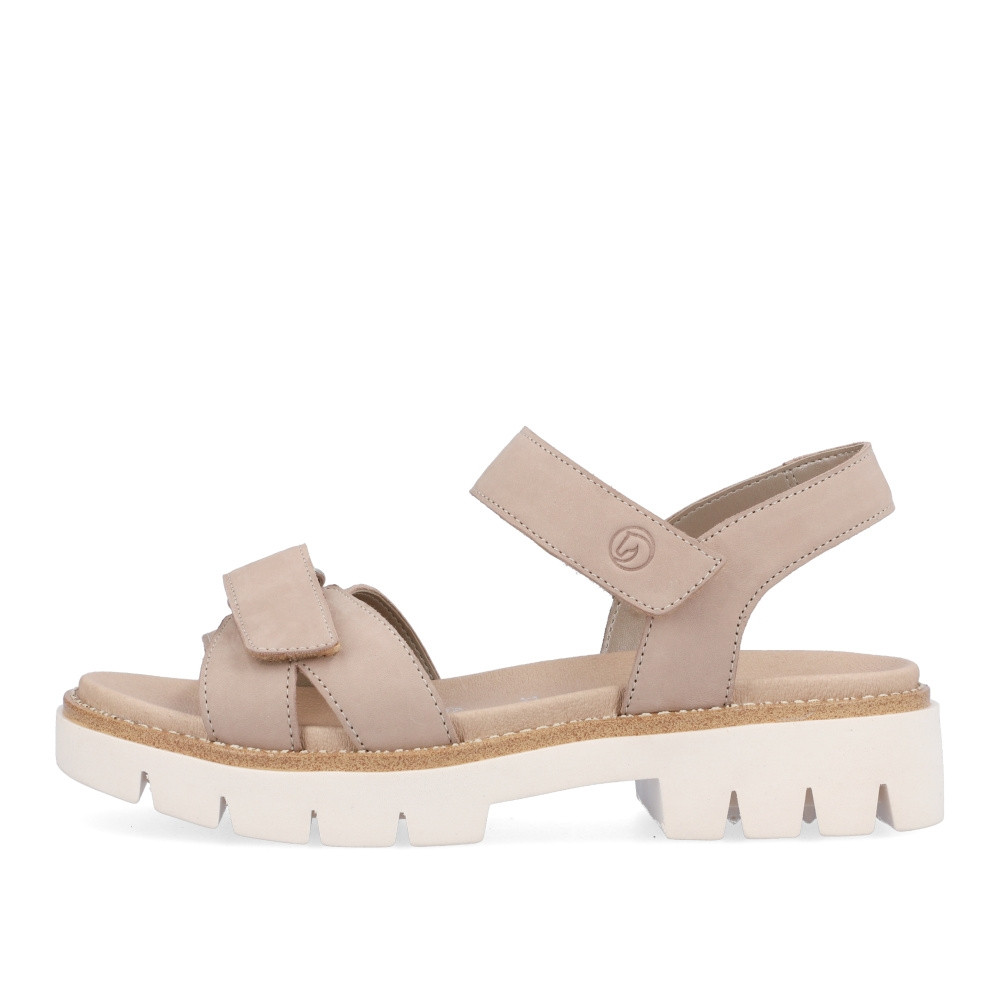 detail Dámské sandály REMONTE D7955-40 béžová S4