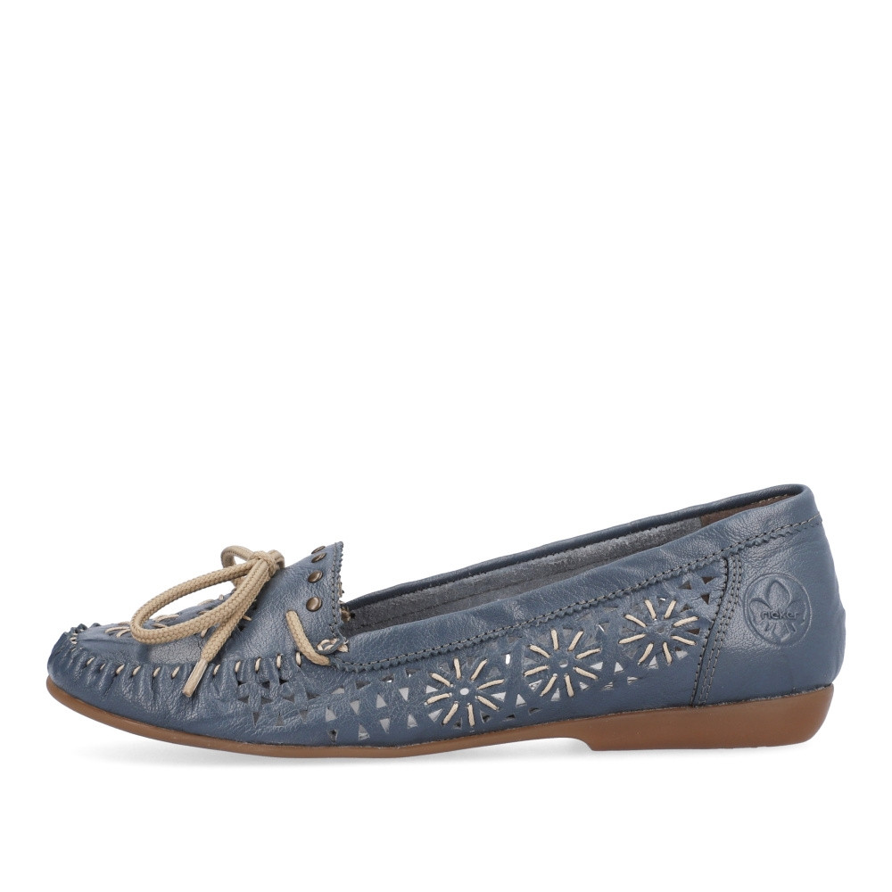 detail Dámské mokasíny RIEKER RIE-10202249-S3 modrá