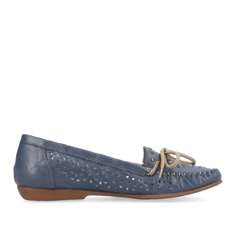 detail Dámské mokasíny RIEKER RIE-10202249-S3 modrá