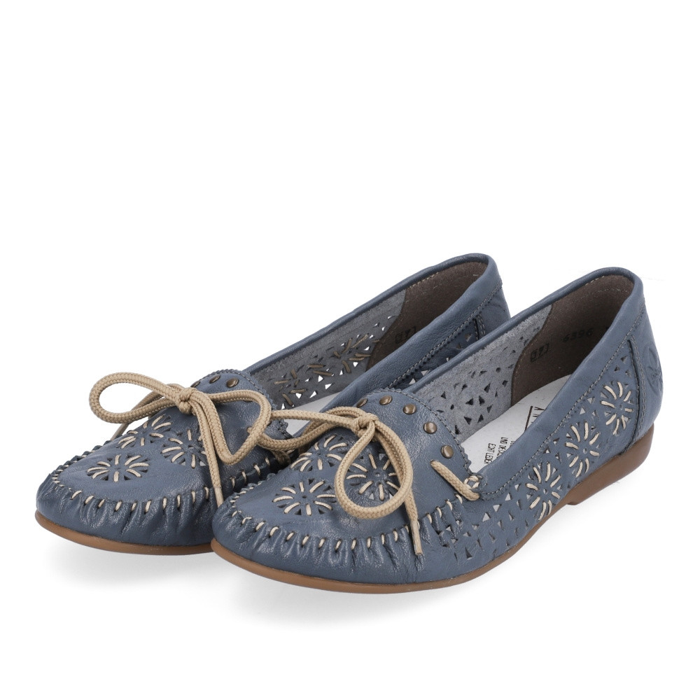 detail Dámské mokasíny RIEKER RIE-10202249-S3 modrá