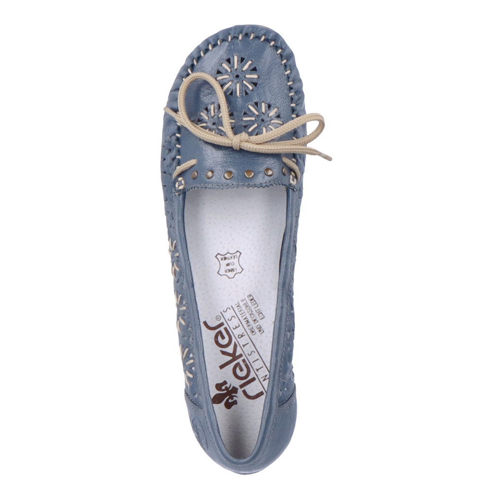 detail Dámské mokasíny RIEKER RIE-10202249-S3 modrá