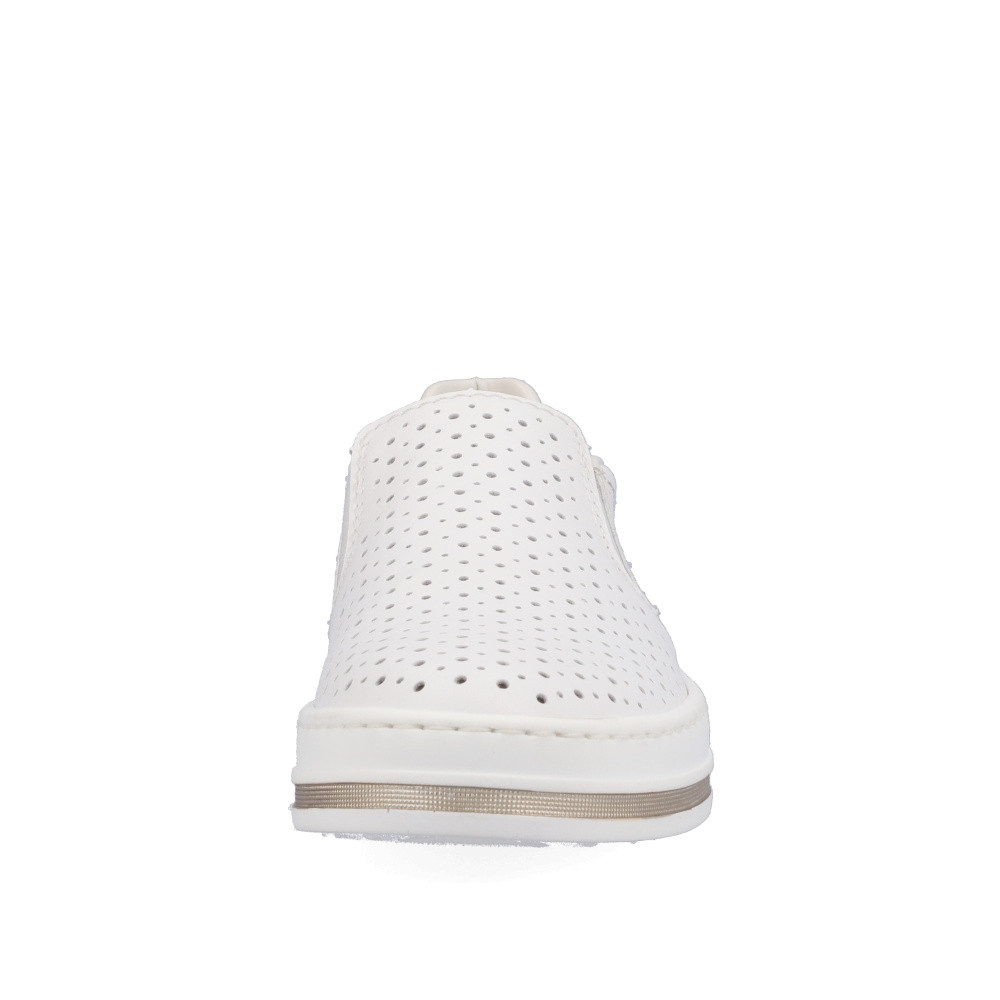 detail Dámské mokasíny RIEKER M5950-80 bílá S3