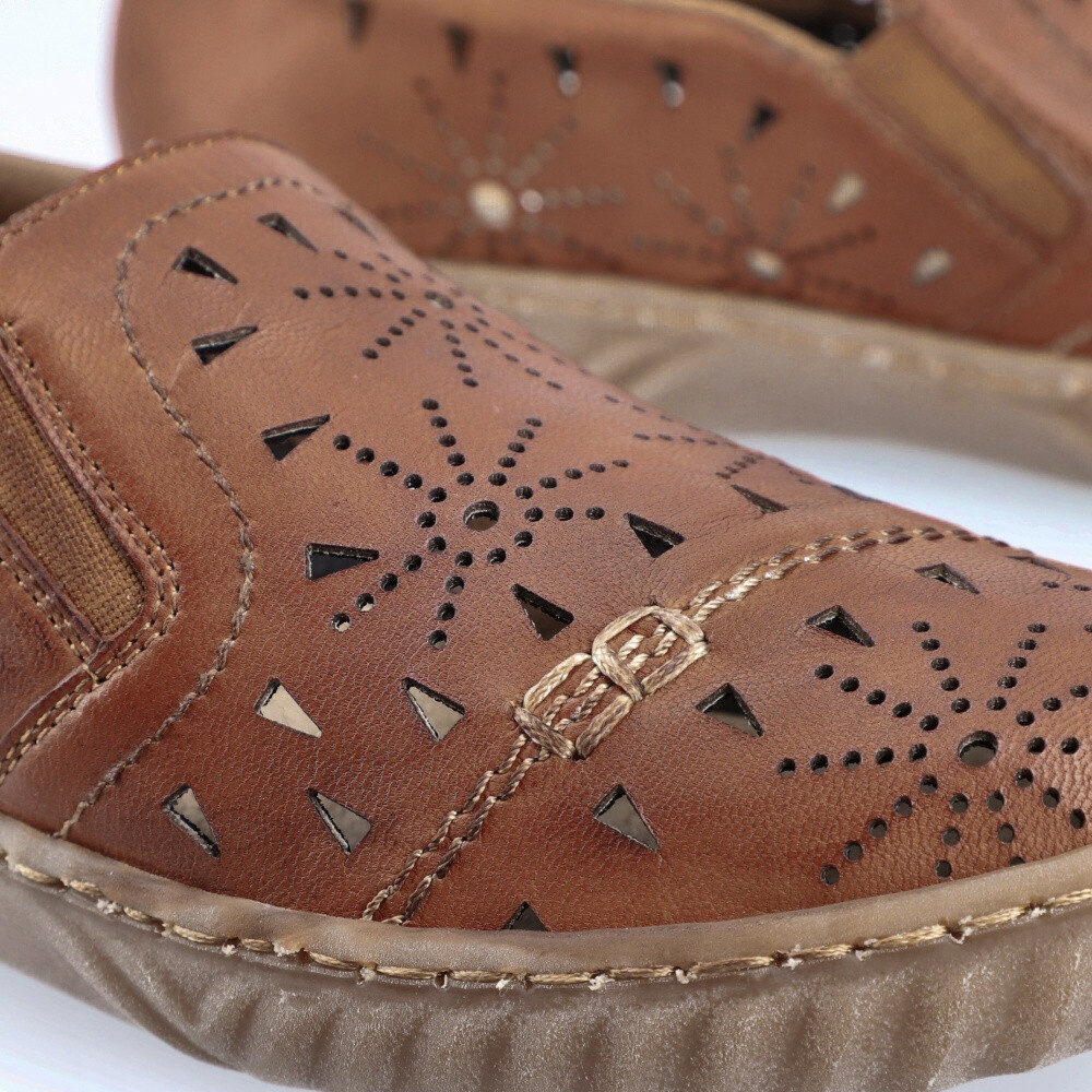 detail Dámské mokasíny RIEKER N0967-22 hnědá S4