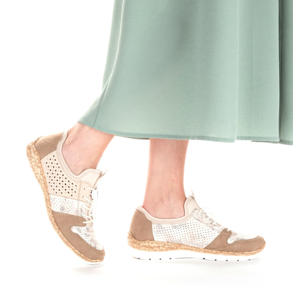 detail Dámské tenisky RIEKER RIE-10202267-S3 béžová