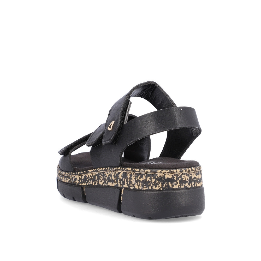 detail Dámské sandály RIEKER V2301-00 černá S5