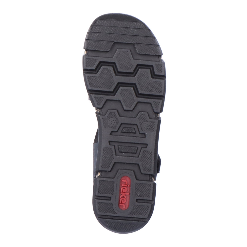 detail Dámské sandály RIEKER V2301-00 černá S5