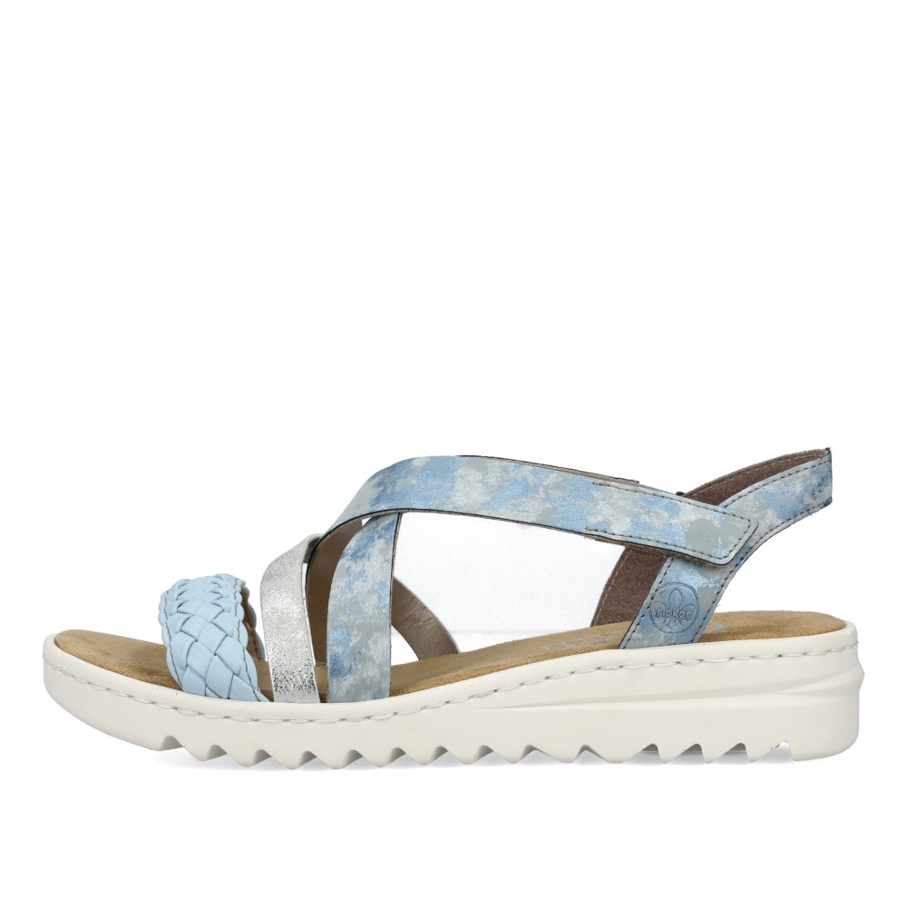 detail Dámské sandály RIEKER V4663-12 modrá S3