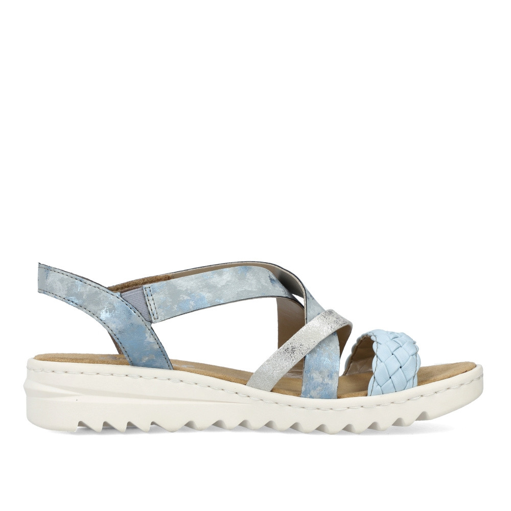 detail Dámské sandály RIEKER V4663-12 modrá S3