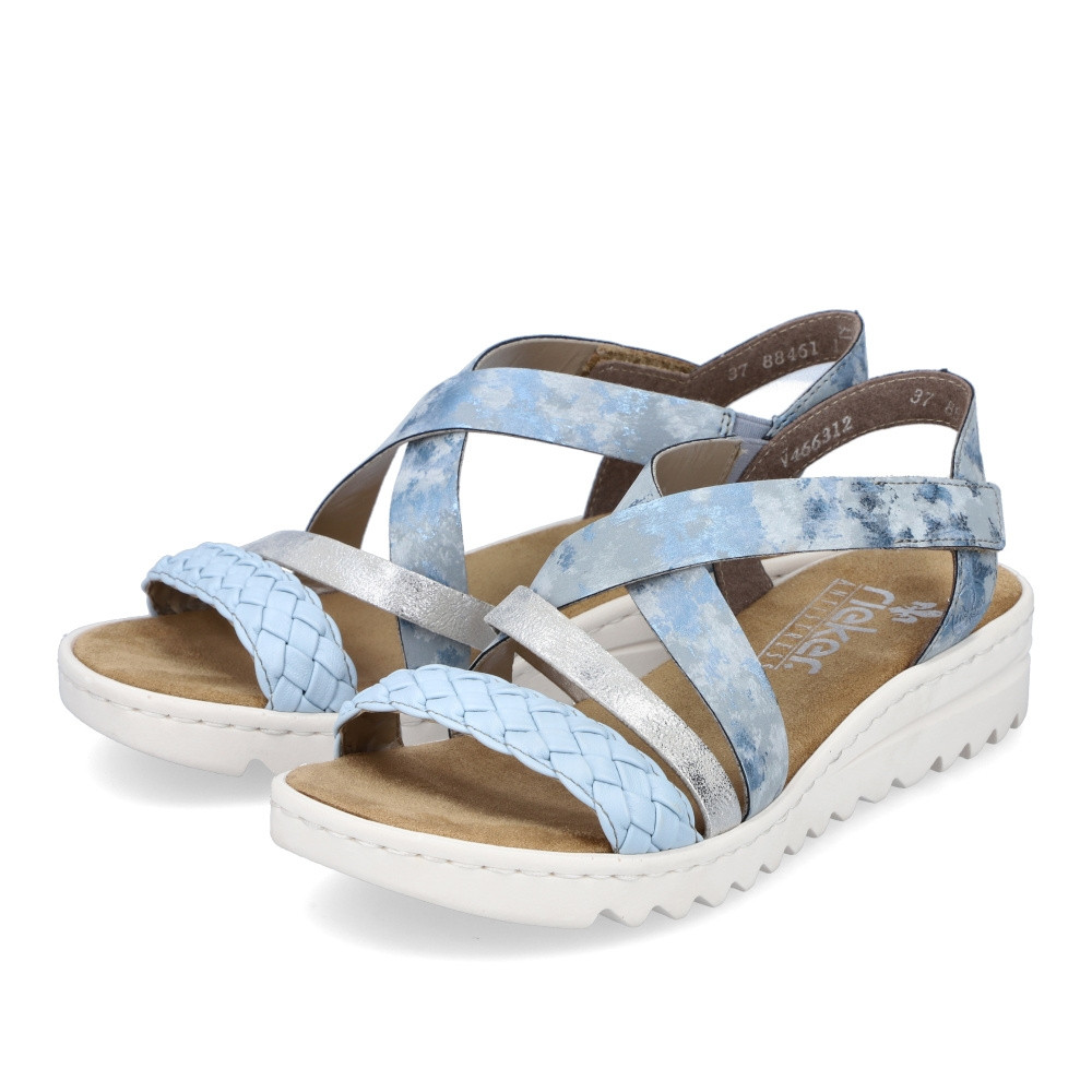 detail Dámské sandály RIEKER V4663-12 modrá S3