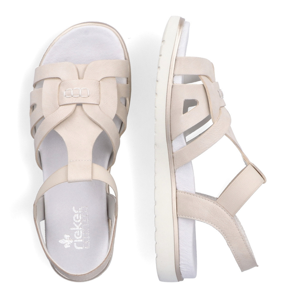 detail Dámské sandály RIEKER RIE-10202322-S3 bílá