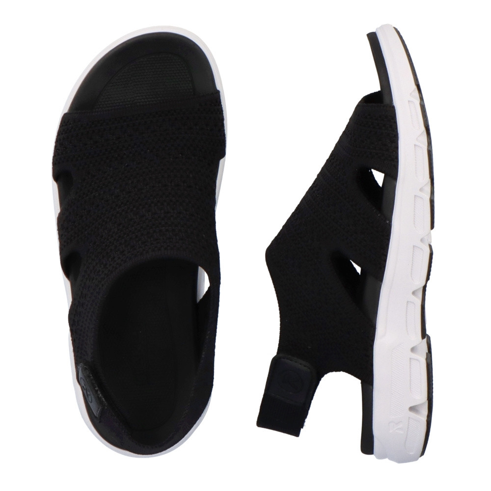 detail Dámské sandály RIEKER RIE-10202328-S3 černá