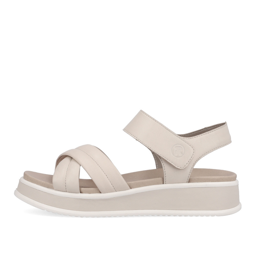 detail Dámské sandály RIEKER W0801-80 béžová S4