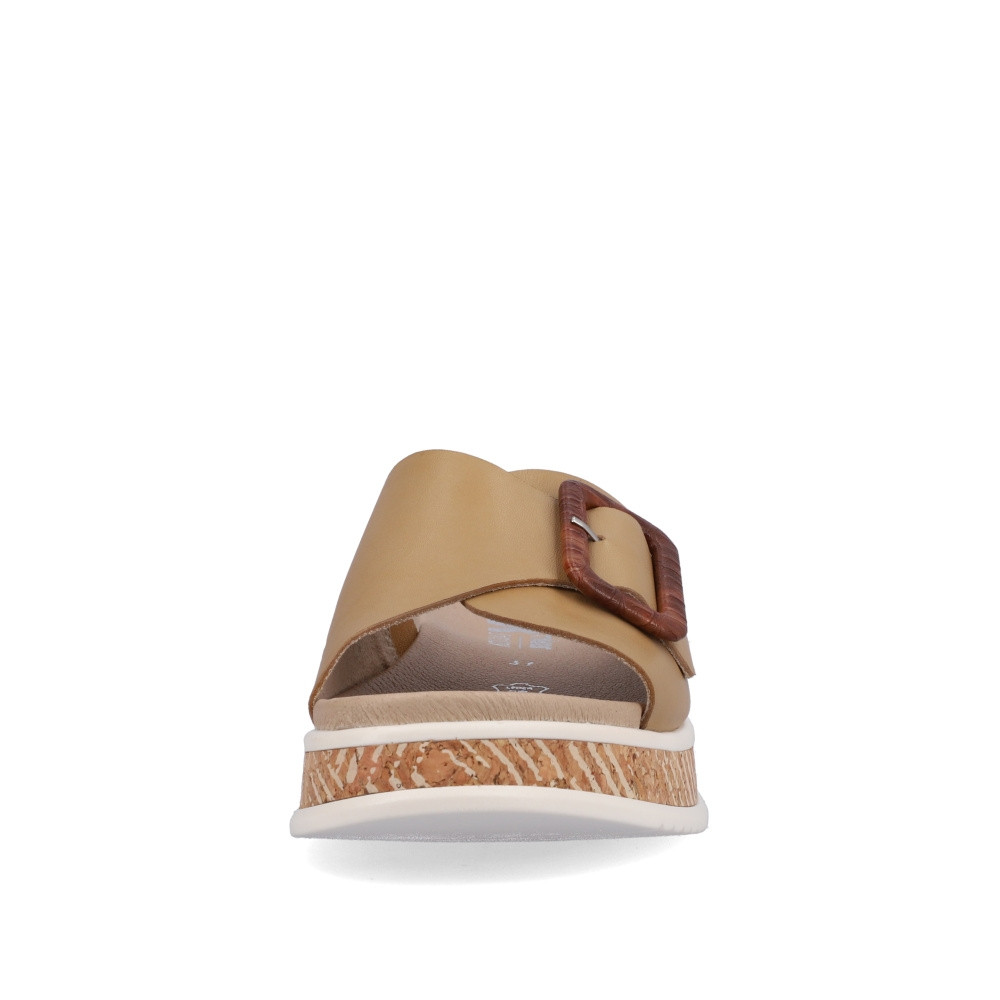 detail Dámské nazouváky RIEKER REVOLUTION W0803-60 béžová S3