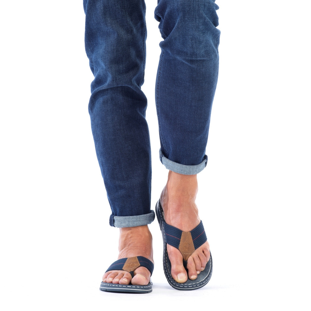 detail Pánské žabky RIEKER RIE-10202349-S3 modrá