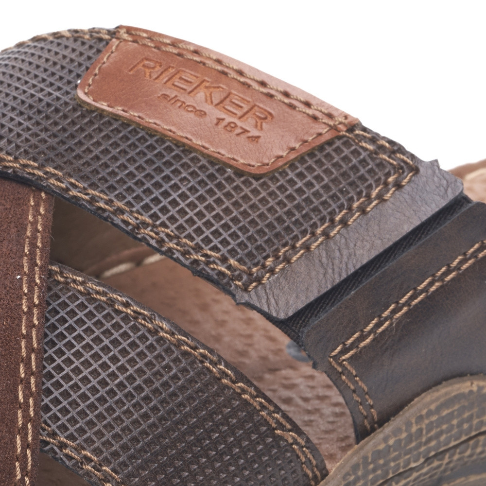 detail Pánske šľapky RIEKER 22053-25 hnedá S5