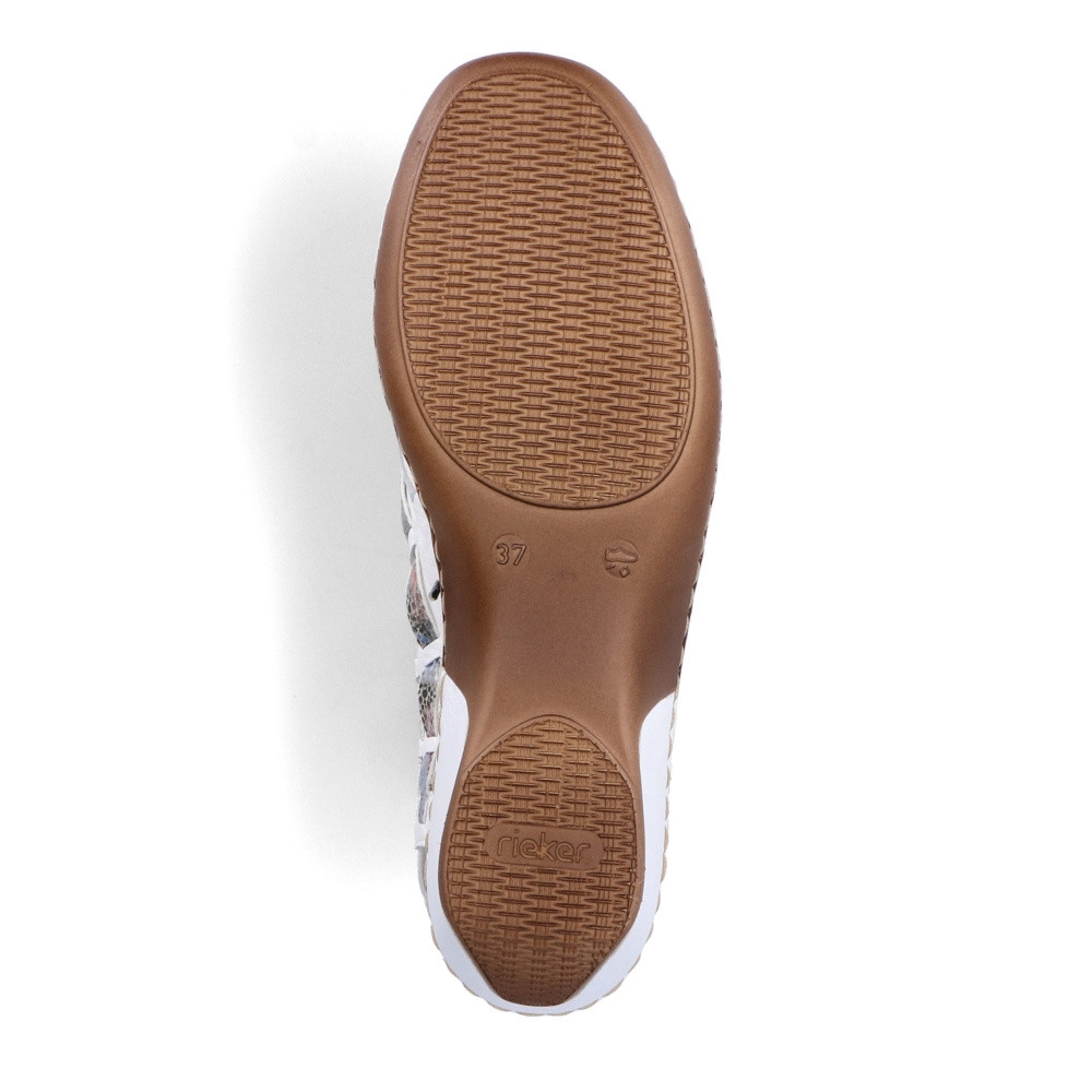 detail Dámske sandále RIEKER 47156-82 biela S3