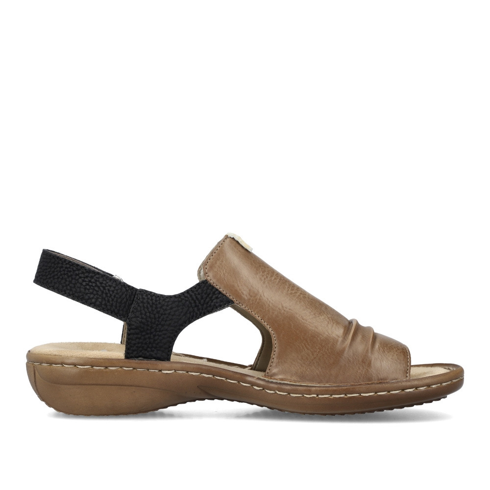 detail Dámské sandály RIEKER 60857-64 béžová S3