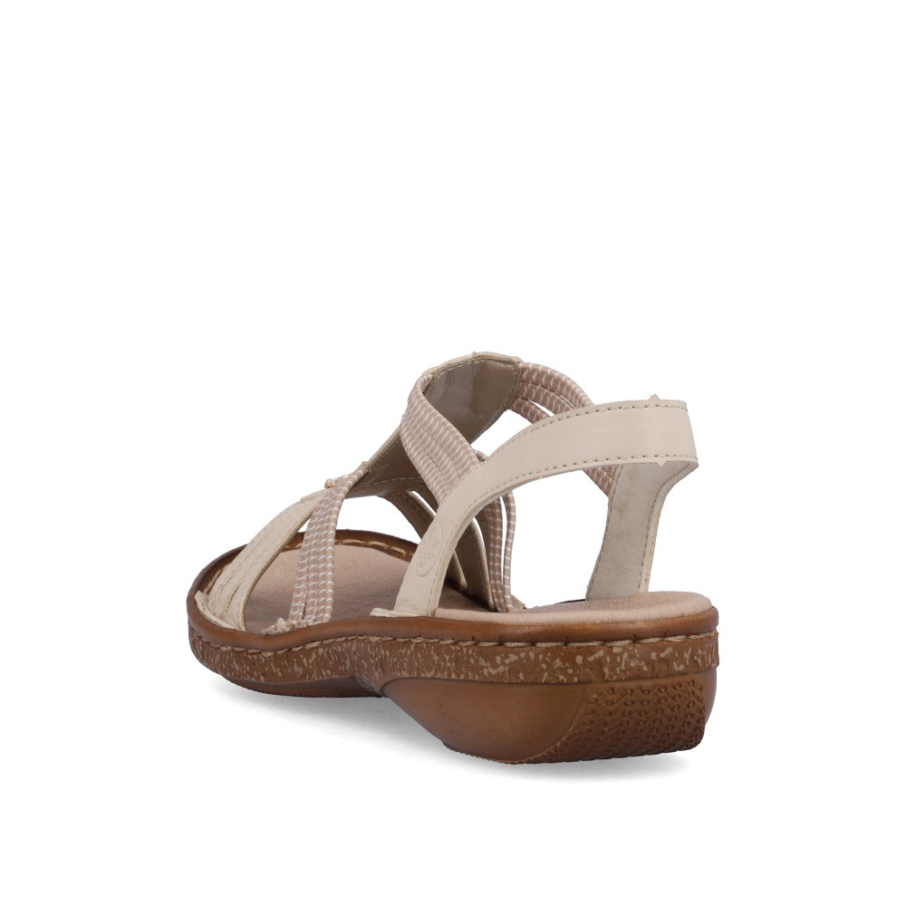 detail Dámské sandály RIEKER 62855-60 béžová S4