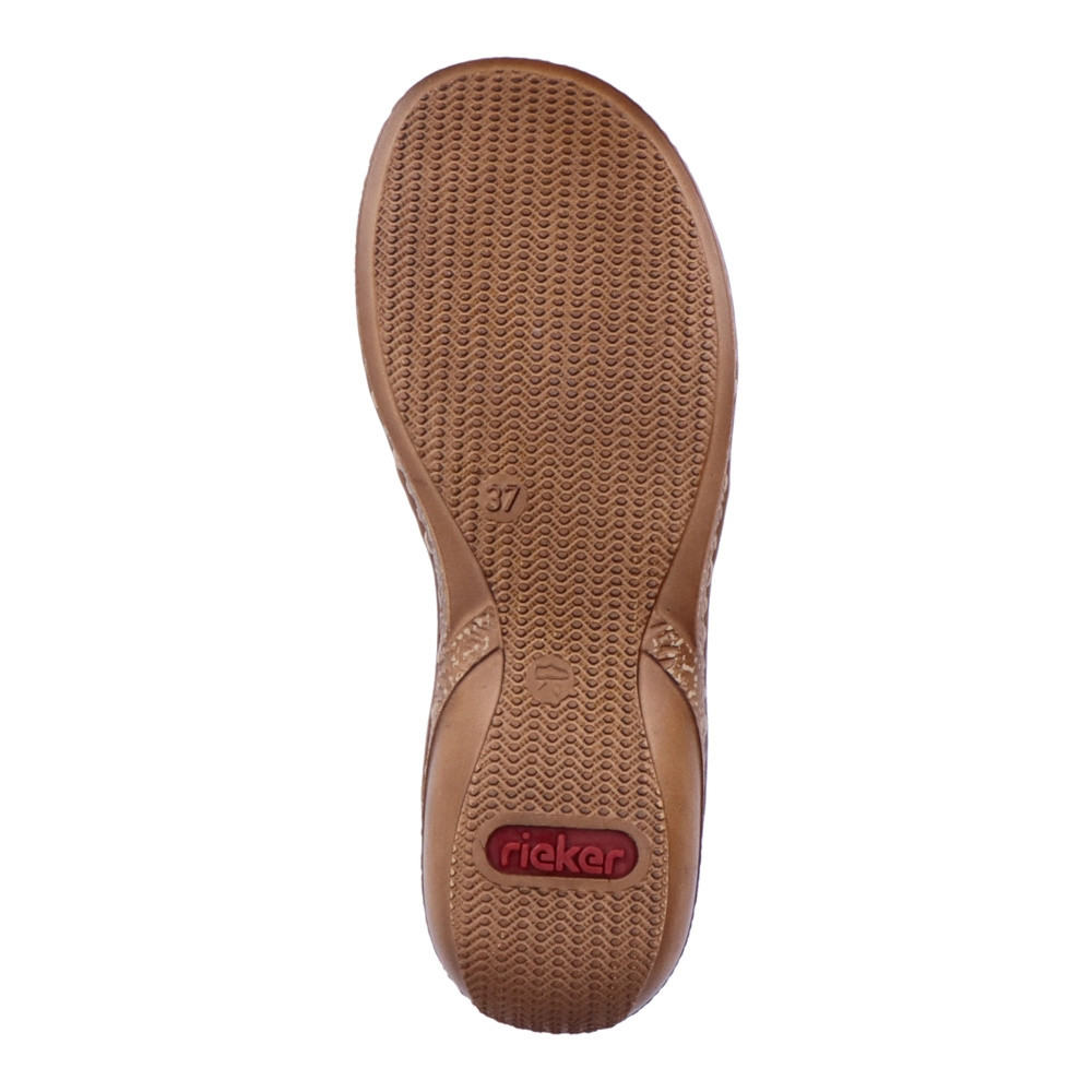 detail Dámské sandály RIEKER 62855-60 béžová S4