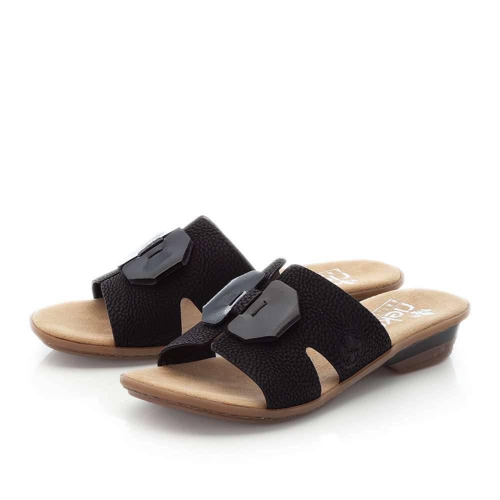 detail Dámské nazouváky RIEKER RIE-10202409-S3 černá