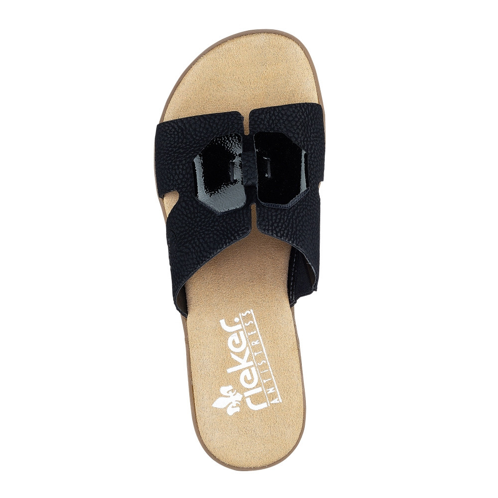 detail Dámské nazouváky RIEKER RIE-10202409-S3 černá